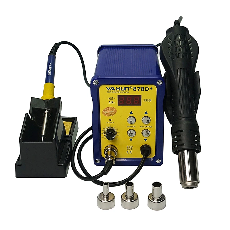 2 in 1 SMD hot air soldering stations YAXUN 878D+ Automatic bga Rework Station
2 in 1 SMD hot air soldering stations YAXUN 878D+ Automatic bga Rework Station