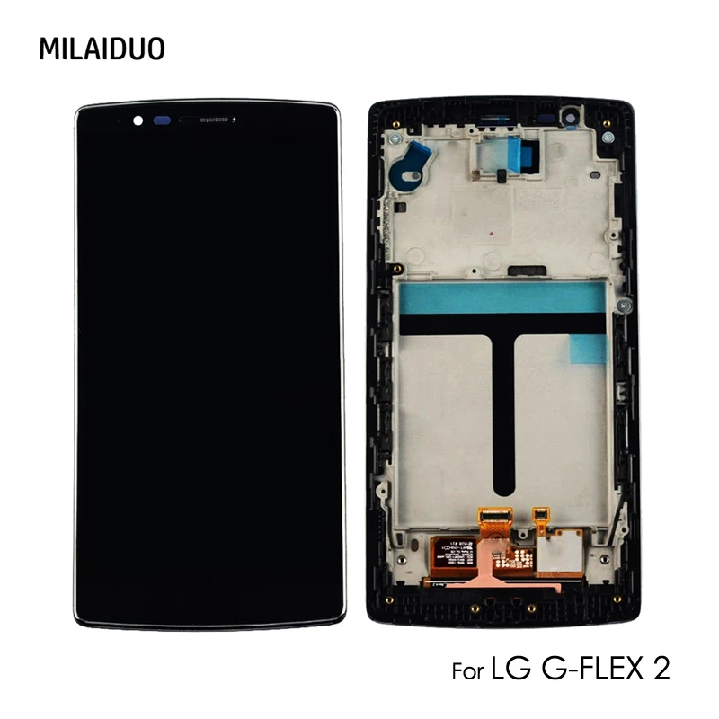Original LCD Display For LG G Flex 2 H950 H955 LS996 H955A Touch Screen Digitizer Full Assembly Replacement with Frame Black
Original LCD Display For LG G Flex 2 H950 H955 LS996 H955A Touch Screen Digitizer Full Assembly Replacement with Frame Black