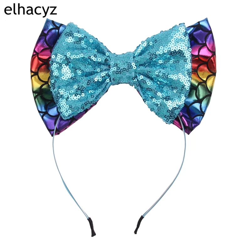 2019 Big Messy Sequin Bow Glitter Metallic Hair Bands Mermaid Headbands Kids rainbow Hair Bows Hairbands Girls Hair Accessories
2019 Big Messy Sequin Bow Glitter Metallic Hair Bands Mermaid Headbands Kids rainbow Hair Bows Hairbands Girls Hair Accessories