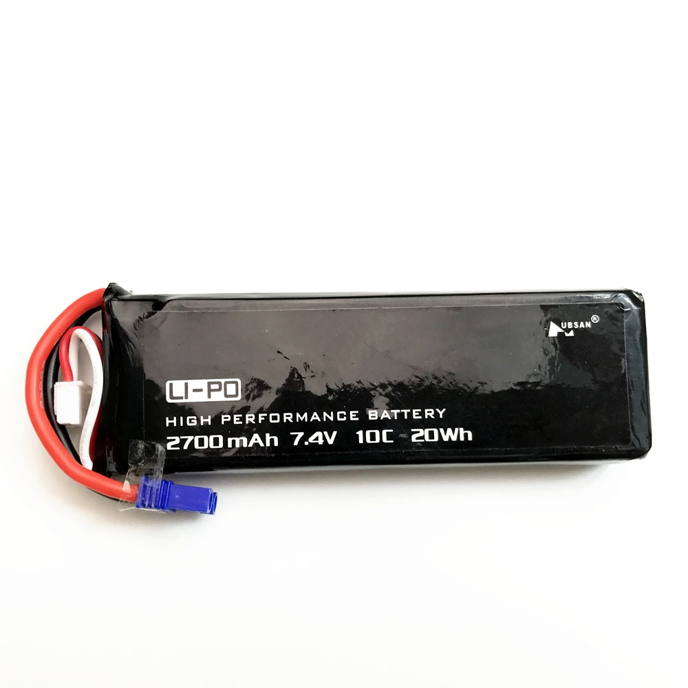 Original Hubsan H501C H501S X4 lipo battery 7.4V 2700mAh 10C 20WH battery For RC Quadcopter Drone Parts
Original Hubsan H501C H501S X4 lipo battery 7.4V 2700mAh 10C 20WH battery For RC Quadcopter Drone Parts