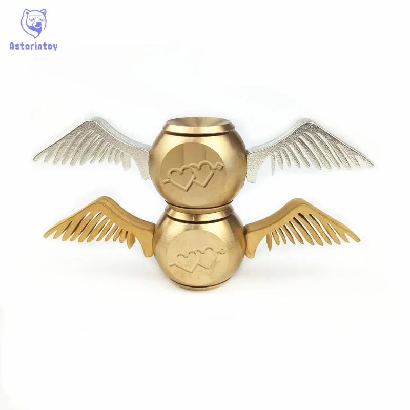 

Brass Cupid Golden Snitch Fidget Spinner Harri Potter Fans Hand Spinner Harri Potter EDC Autism&ADHD Anti Stress Spinner Toy