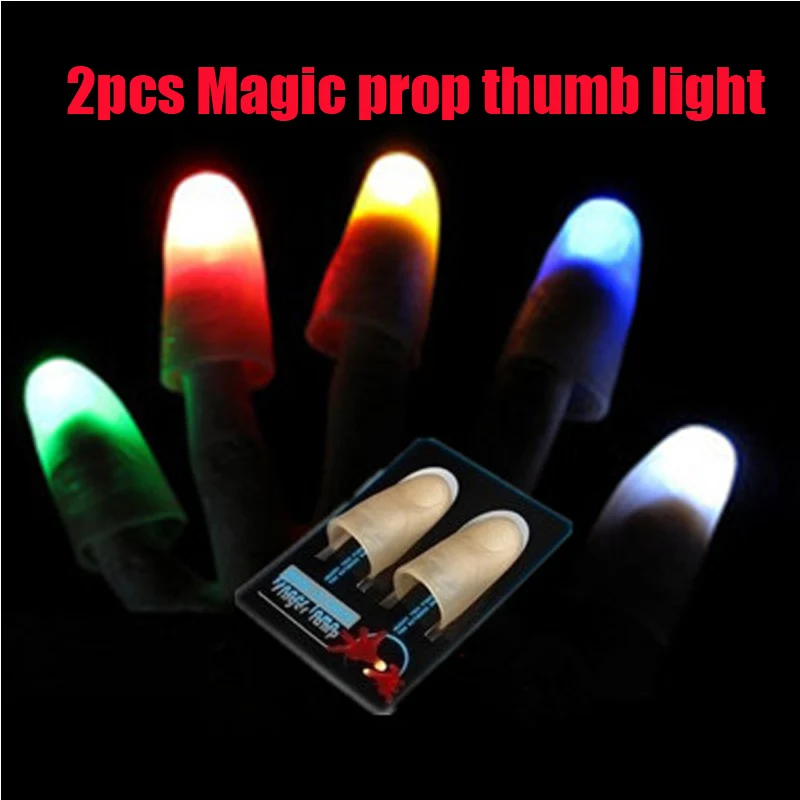 1 Pair magic thumb light Red Light Up Thumb Tips With LED Red Magic Thumb Tip Light Illusion Soft Standard Size 2 Pcs Props
1 Pair magic thumb light Red Light Up Thumb Tips With LED Red Magic Thumb Tip Light Illusion Soft Standard Size 2 Pcs Props