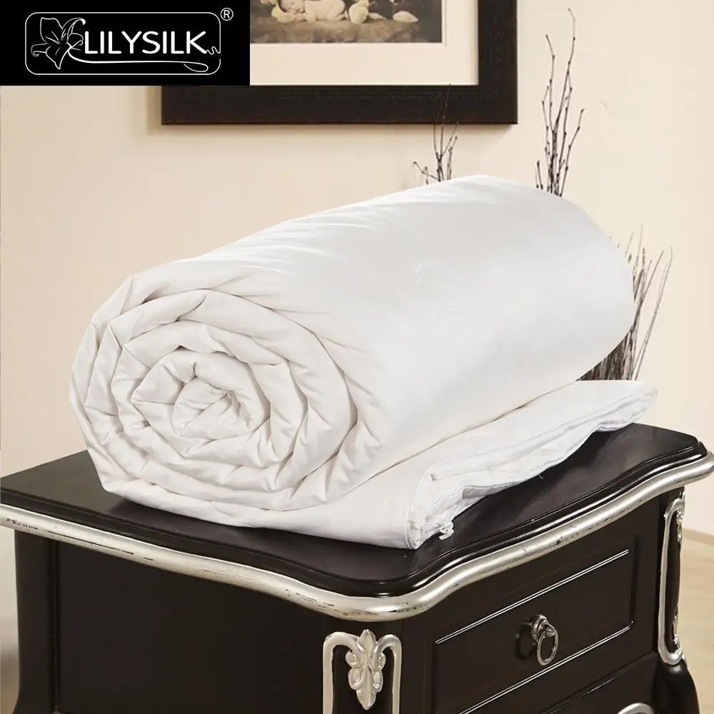 LilySilk Comforter Duvet Silk Summer Cotton Covered Pure 100 Silk Natural Quilt long strand floss Blanket Luxury Queen
LilySilk Comforter Duvet Silk Summer Cotton Covered Pure 100 Silk Natural Quilt long strand floss Blanket Luxury Queen