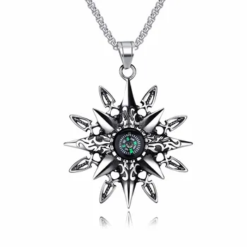 Punk Compass Polestar Pendant Necklace For Men Stainless Steel Male Personality Jewelry Gift Steel/Gold Color
Punk Compass Polestar Pendant Necklace For Men Stainless Steel Male Personality Jewelry Gift Steel/Gold Color