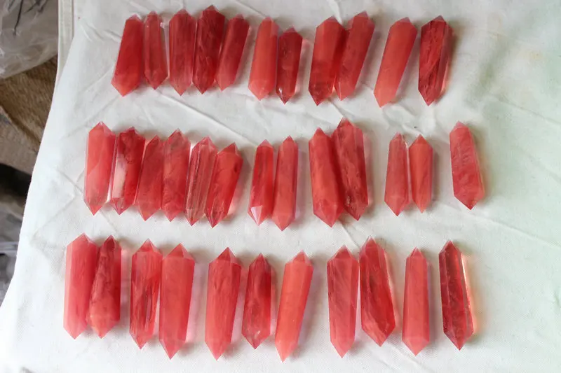 2.2LB 1kg Red Melting Smelt Quartz Crystal Double Points Polished Wands Healing Wholesales Free Shipping
2.2LB 1kg Red Melting Smelt Quartz Crystal Double Points Polished Wands Healing Wholesales Free Shipping
