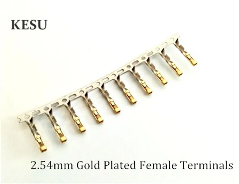 Female 2.54mm Dupont half gold plated Terminals crimp Pins for PC Cable Power male Connector shell
Female 2.54mm Dupont half gold plated Terminals crimp Pins for PC Cable Power male Connector shell