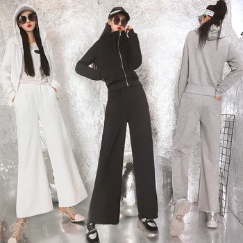 2019 summer new fashion women's hooded short wide-leg pants two-piece slimming high casual sports
2019 summer new fashion women's hooded short wide-leg pants two-piece slimming high casual sports