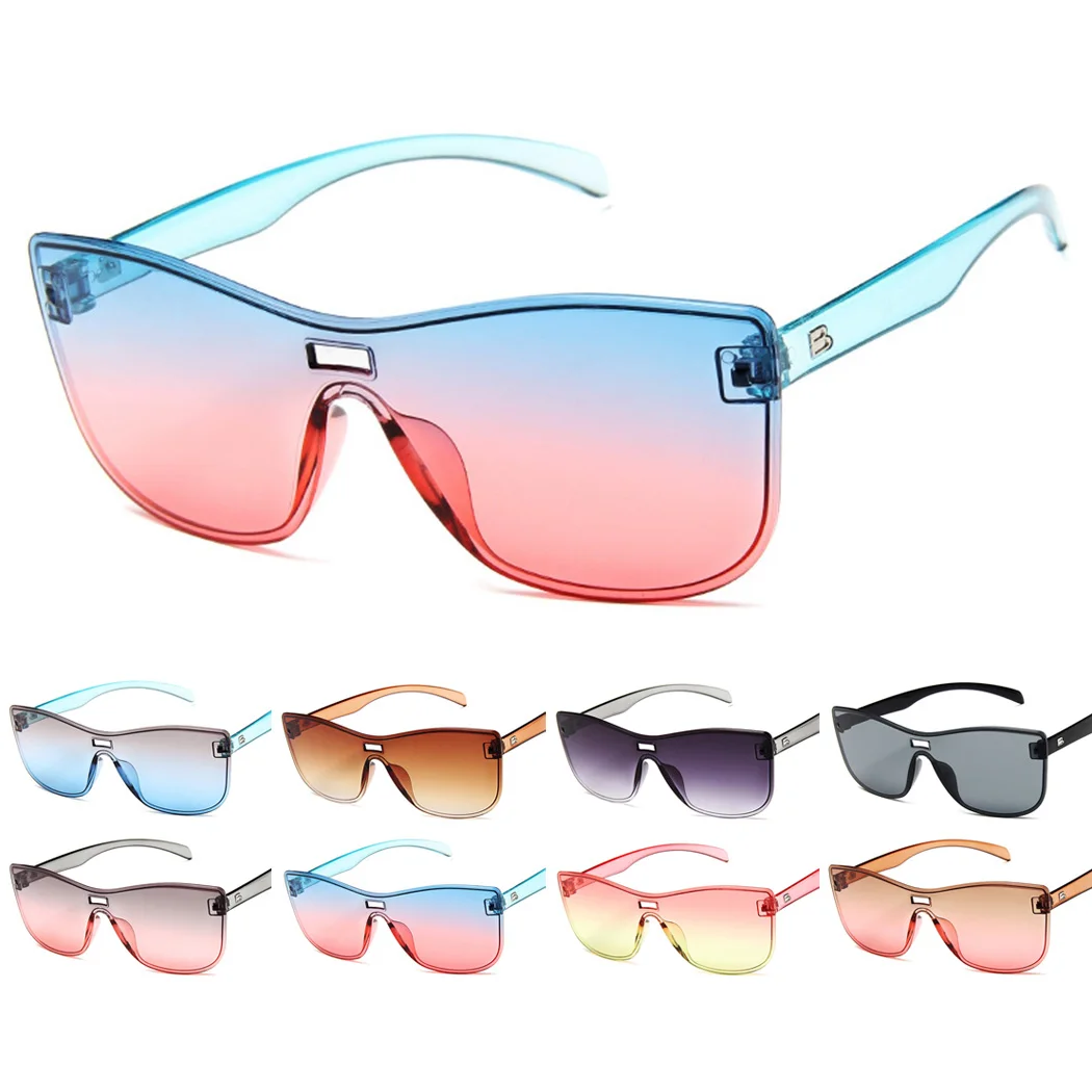 Fashion Oversized Wrap Sunglasses Women Brand Designer Vintage Color Matching Sun Glasses Sunshade Eyewear UV400 Oculos De Sol
Fashion Oversized Wrap Sunglasses Women Brand Designer Vintage Color Matching Sun Glasses Sunshade Eyewear UV400 Oculos De Sol