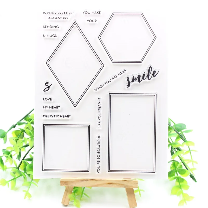 KSCRAFT Frame Transparent Clear Silicone Stamps for DIY Scrapbooking/Card Making/Kids Crafts Fun Decoration Supplies 563
KSCRAFT Frame Transparent Clear Silicone Stamps for DIY Scrapbooking/Card Making/Kids Crafts Fun Decoration Supplies 563