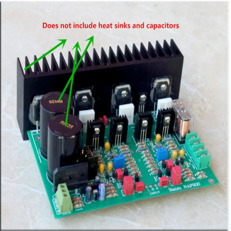 naim NAP 200 circuit 4 pcs 2SC5200 power tube +ON MJE243 / MJE253 Drive tube 70W 8 Ohms HIFI audio amplifier board DIY kits
naim NAP 200 circuit 4 pcs 2SC5200 power tube +ON MJE243 / MJE253 Drive tube 70W 8 Ohms HIFI audio amplifier board DIY kits