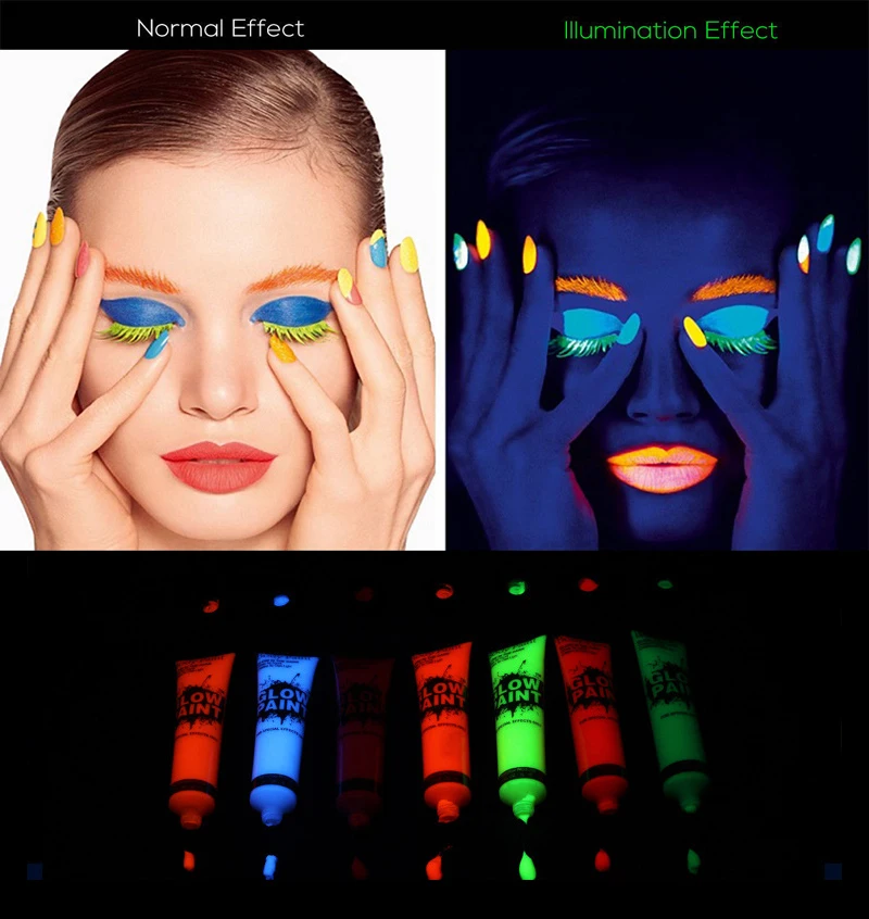 Generic 6 Colors Acrylic Paint Glow In The Dark Gold Glowing Paint Jumia Nigeria