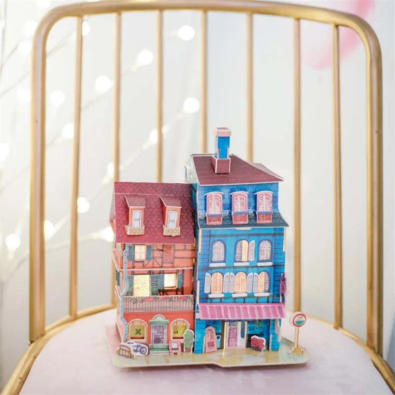 Assembly Handmade Creative Jigsaw Fairy Tale Town Puzzle Dollhouse Children Model Toys Adult Home Decoration Collection House
Assembly Handmade Creative Jigsaw Fairy Tale Town Puzzle Dollhouse Children Model Toys Adult Home Decoration Collection House