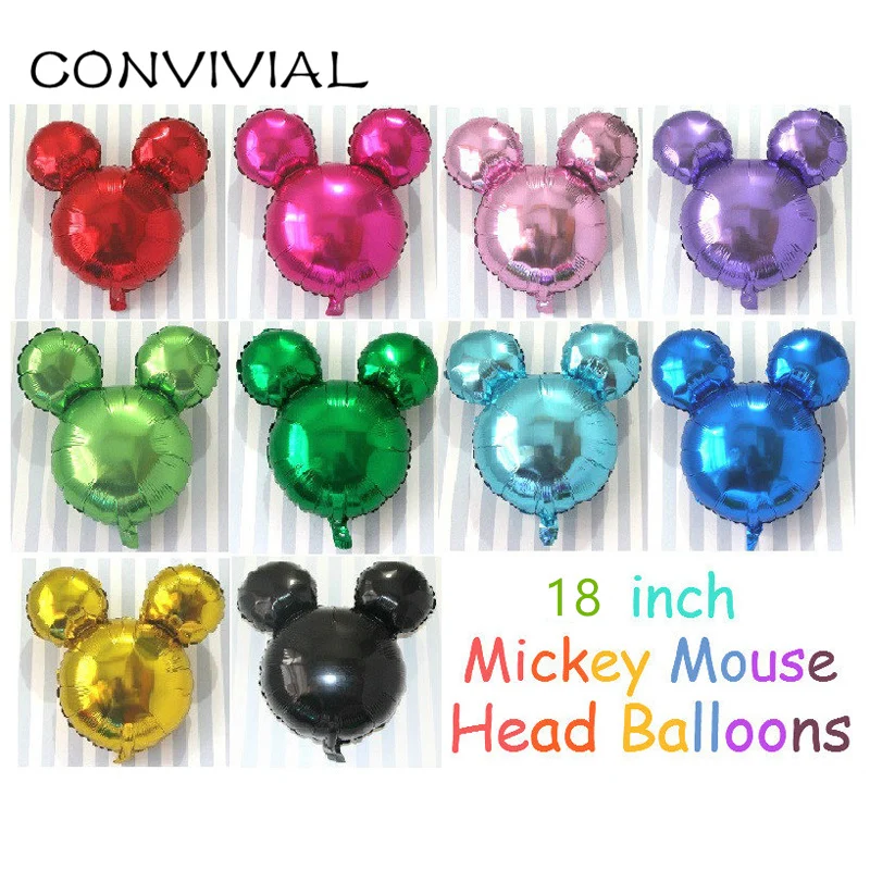 18inch Mickey Minnie Mouse Foil Balloons Party Cartoon Head Shape Inflatable Air Ballons Birthday Party Decoration Kids Toy 159
18inch Mickey Minnie Mouse Foil Balloons Party Cartoon Head Shape Inflatable Air Ballons Birthday Party Decoration Kids Toy 159