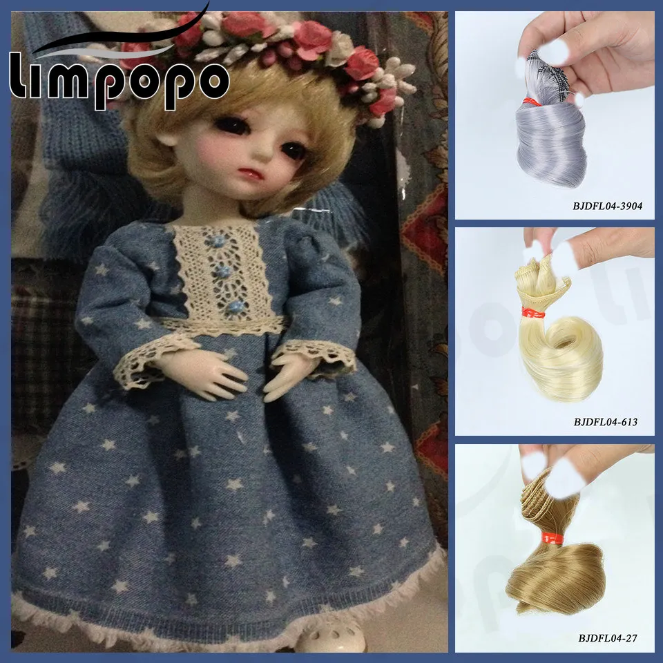 Cateleya Curly hair bjd doll wig hair weaving 15 * 100 cm hair bjd SD wig DIY high temperature silk wig
Cateleya Curly hair bjd doll wig hair weaving 15 * 100 cm hair bjd SD wig DIY high temperature silk wig