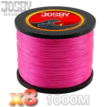 JOSBY Brand 1000m 8 Strands Multicolour PE Braided Wire Multifilament Fishing Line Fishing Equipment 15LBS-80LBS Carp Fishing
JOSBY Brand 1000m 8 Strands Multicolour PE Braided Wire Multifilament Fishing Line Fishing Equipment 15LBS-80LBS Carp Fishing
