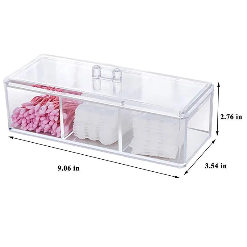 New style Desktop Makeup Storage box Transparent Clear Acrylic Cotton Swab Box Makeup Pads Jewelry Case for Cosmetics
New style Desktop Makeup Storage box Transparent Clear Acrylic Cotton Swab Box Makeup Pads Jewelry Case for Cosmetics