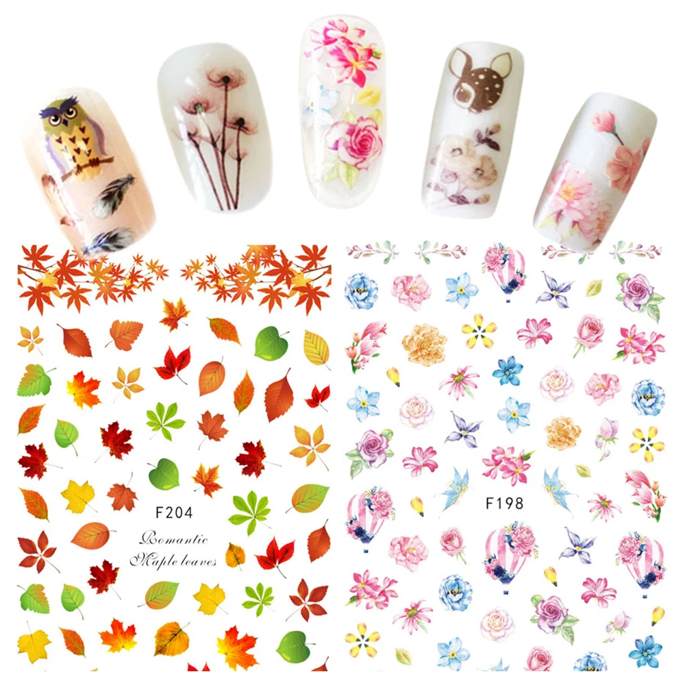 1PCS Cute Animal Owl Flowers Rose Peony Sakura Plant Leaf Foil Nail Art 3D Adhesive Tips Sticker Decal Manicure Tool JIF195-204
1PCS Cute Animal Owl Flowers Rose Peony Sakura Plant Leaf Foil Nail Art 3D Adhesive Tips Sticker Decal Manicure Tool JIF195-204