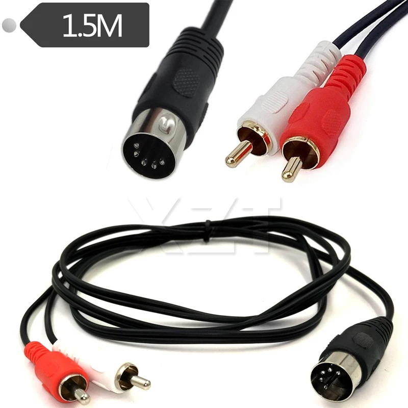 Factory Price 0.5M 1.5M 5-Pin DIN Male MIDI Cable to 2 Dual RCA Male Plug Audio Cable For Naim Quad Stereo System
Factory Price 0.5M 1.5M 5-Pin DIN Male MIDI Cable to 2 Dual RCA Male Plug Audio Cable For Naim Quad Stereo System