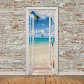 Blue Sky Beach Sea Scene Door Door Sticker 3D Bedroom Living Room Door Poster Mural PVC Self adhesive Home Decor Decal
Blue Sky Beach Sea Scene Door Door Sticker 3D Bedroom Living Room Door Poster Mural PVC Self adhesive Home Decor Decal