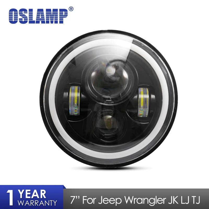 Oslamp 30W 7" Round Led Headlight Angel Eye High Low Beam DRL Signal Light Auto for Offroad Jeep Wrangler Niva Lada 4x4 Uaz 12V
Oslamp 30W 7" Round Led Headlight Angel Eye High Low Beam DRL Signal Light Auto for Offroad Jeep Wrangler Niva Lada 4x4 Uaz 12V