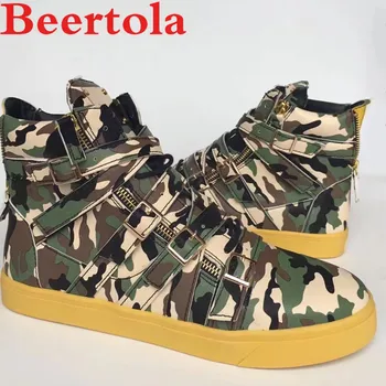 Beertola Sneakers Men Camouflage Pattern Zipper Belt Chaussures Buckle Strap Masculine Shoes High Top Round Toe Flats Men Shoes
Beertola Sneakers Men Camouflage Pattern Zipper Belt Chaussures Buckle Strap Masculine Shoes High Top Round Toe Flats Men Shoes