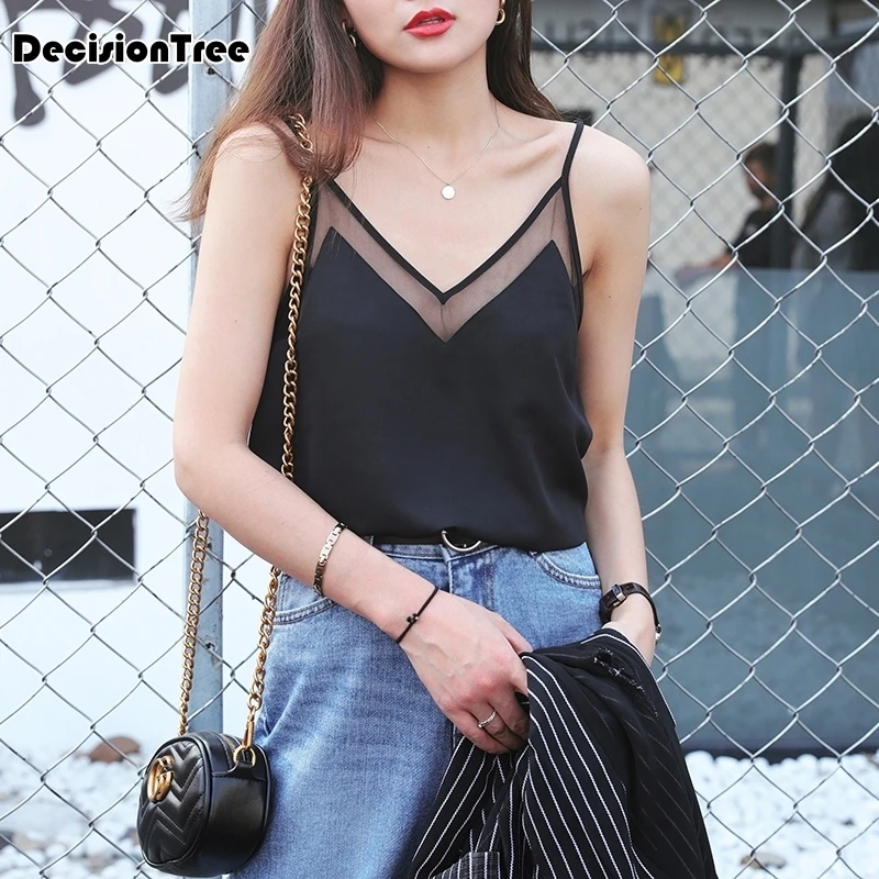 2019 silk tops bottoming shirt vest for women females wide straps loose emulation silk big yard cropped shirt vest tops
2019 silk tops bottoming shirt vest for women females wide straps loose emulation silk big yard cropped shirt vest tops
