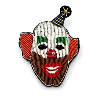 Clown Silk Emboridered Patch Brooch India Silk Wire Handmade Embroidered Badge Fabric Patch Fashion Clothing DIY Decoration
Clown Silk Emboridered Patch Brooch India Silk Wire Handmade Embroidered Badge Fabric Patch Fashion Clothing DIY Decoration
