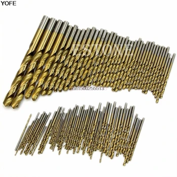 Drill Bit Titanium Coated HSS High Speed Steel Drill Bit Set Tool 1.5mm - 10mm 99pcs
Drill Bit Titanium Coated HSS High Speed Steel Drill Bit Set Tool 1.5mm - 10mm 99pcs