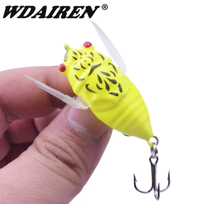 1Pcs Topwater Insects Fishing Lure 4.7cm 6g hard Bait Bass Crankbait flying jig wobbler fishing tackle cicada Carp fishing Pesca
1Pcs Topwater Insects Fishing Lure 4.7cm 6g hard Bait Bass Crankbait flying jig wobbler fishing tackle cicada Carp fishing Pesca