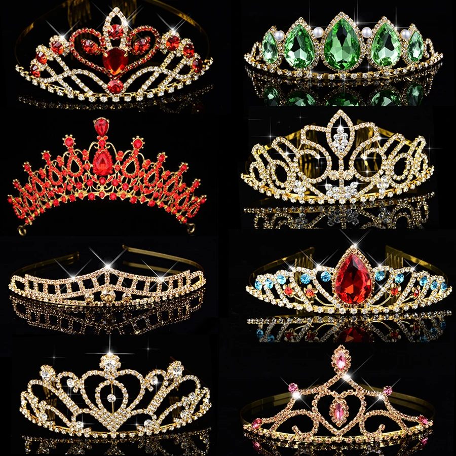 Queen Princess Crown For Women Girl Brithday Green Red Crystal Gold Headdress Big Tiara Bridal Wedding Hair Jewelry Accessories
Queen Princess Crown For Women Girl Brithday Green Red Crystal Gold Headdress Big Tiara Bridal Wedding Hair Jewelry Accessories