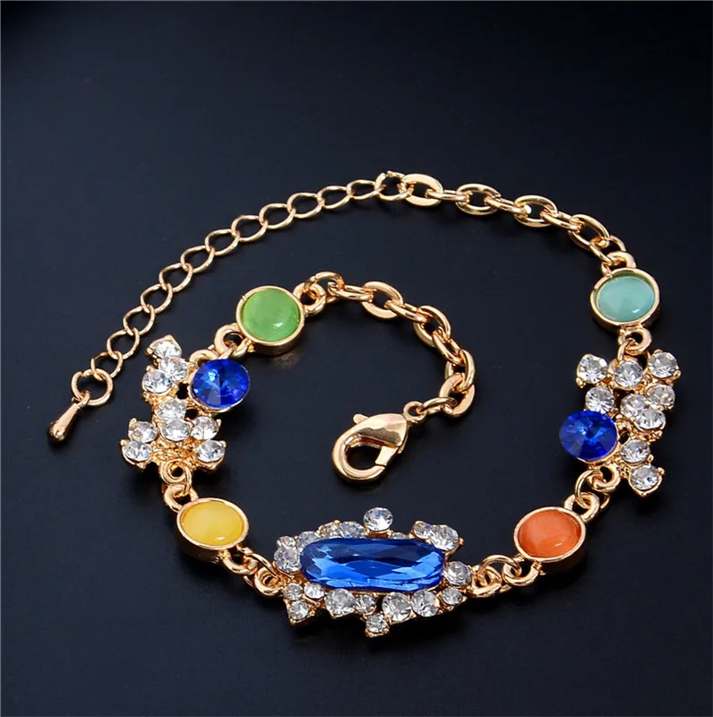 SHUANGR Fashion Color Orange Green Yellow Opal Gold Color Blue Austrian Crystal Bracelets Jewelry For Women bijoux femme
SHUANGR Fashion Color Orange Green Yellow Opal Gold Color Blue Austrian Crystal Bracelets Jewelry For Women bijoux femme