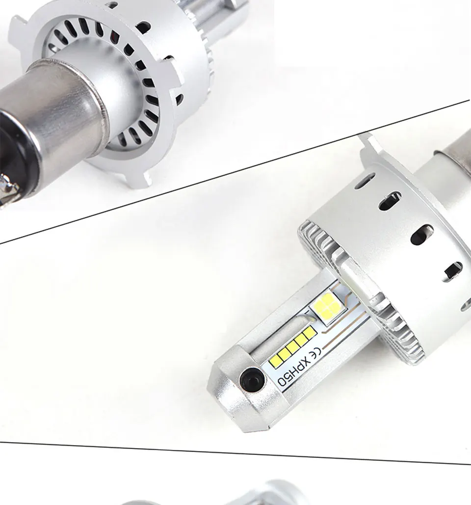 Auto Headlamp LED Light H1 H4 H7 Car Headlight Bulbs H11 9005 9006 LED Lamp Kit 12V 24V Automotive 80W 9600LM CREE LEDs (5)