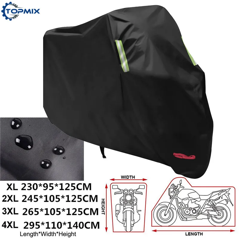 MCH-FGT-BLA Motorcycle cover black 1-2