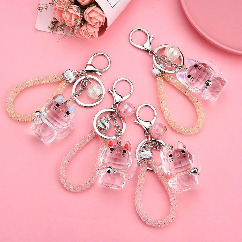 2019 new acrylic crystal creative animal transparent kitten key ring couple bag car hanging jewelry gift
2019 new acrylic crystal creative animal transparent kitten key ring couple bag car hanging jewelry gift