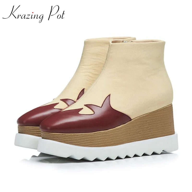Krazing Pot totem pattern genuine leather runway model ankle boots stretch boots European designer lazy style ankle boots L19
Krazing Pot totem pattern genuine leather runway model ankle boots stretch boots European designer lazy style ankle boots L19