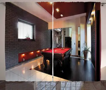 Modern Decor Curtains House with Snooker Table Hobby Pool Game Flat Furniture Leisure Time Print Living Room Bedroom Window Drap
Modern Decor Curtains House with Snooker Table Hobby Pool Game Flat Furniture Leisure Time Print Living Room Bedroom Window Drap