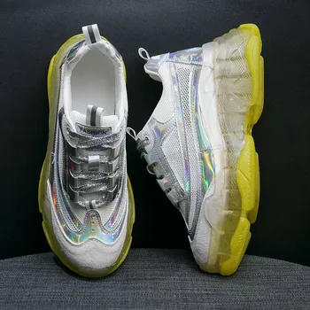 New 2019 Spring Autumn Women Sneakers Crystal Transparent Sole Jelly Running Shoes Casual Chunky Sports Shoes Zapatos MujerY2-23
New 2019 Spring Autumn Women Sneakers Crystal Transparent Sole Jelly Running Shoes Casual Chunky Sports Shoes Zapatos MujerY2-23