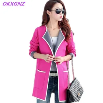 Korean Version Women Jacket Cardigan 2017 Spring Fashion Knitted Female Coat Solid Color Loose Ladies Basic Coat Plus Size A272
Korean Version Women Jacket Cardigan 2017 Spring Fashion Knitted Female Coat Solid Color Loose Ladies Basic Coat Plus Size A272