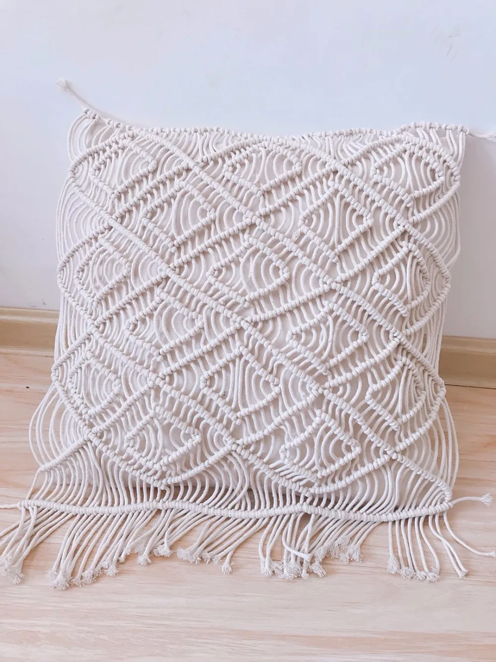 Decorative wedding pillow cover Handmade cream macrame BOHO cushion cover Black White Beige cushion Customized size throw pillow
Decorative wedding pillow cover Handmade cream macrame BOHO cushion cover Black White Beige cushion Customized size throw pillow