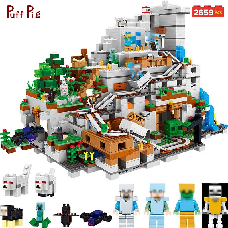 2659pcs My World Minecrafted Steve Enderman Figures The Mountain Cave Zombie Light Building Blocks Compatible Legoe City Bricks
2659pcs My World Minecrafted Steve Enderman Figures The Mountain Cave Zombie Light Building Blocks Compatible Legoe City Bricks