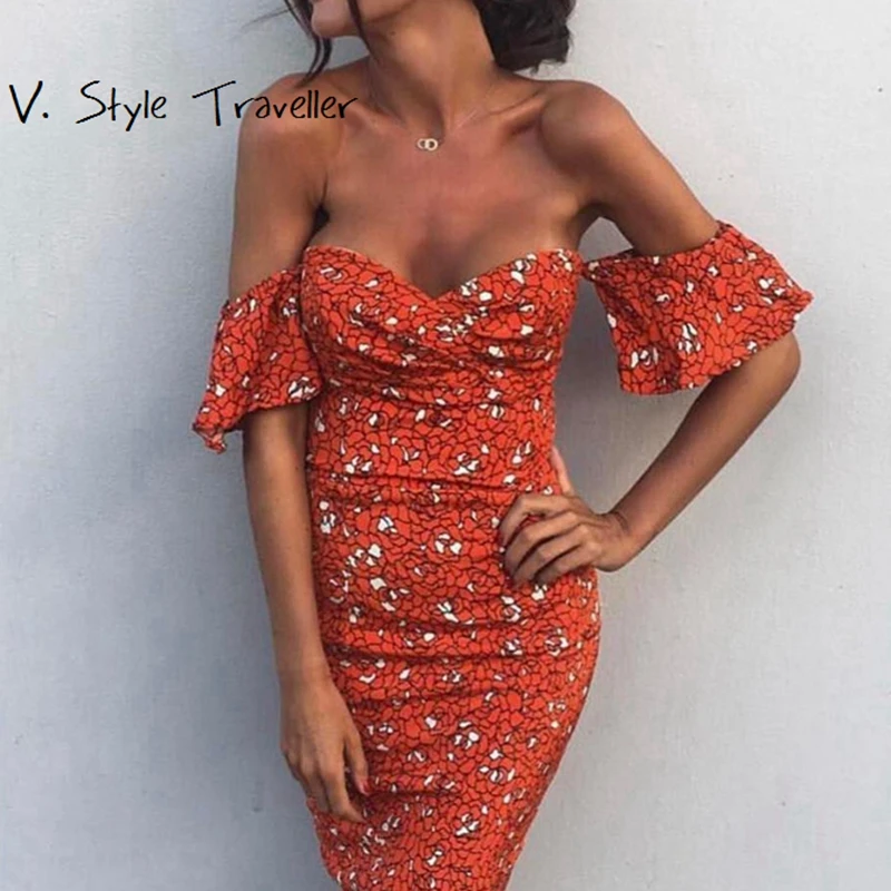 Red Print Dress Women Ruffles Sleeves Floral Sexy Bodycon Casual vestido de festa IG Summer Style Boho Resort High Waist Dresses
Red Print Dress Women Ruffles Sleeves Floral Sexy Bodycon Casual vestido de festa IG Summer Style Boho Resort High Waist Dresses