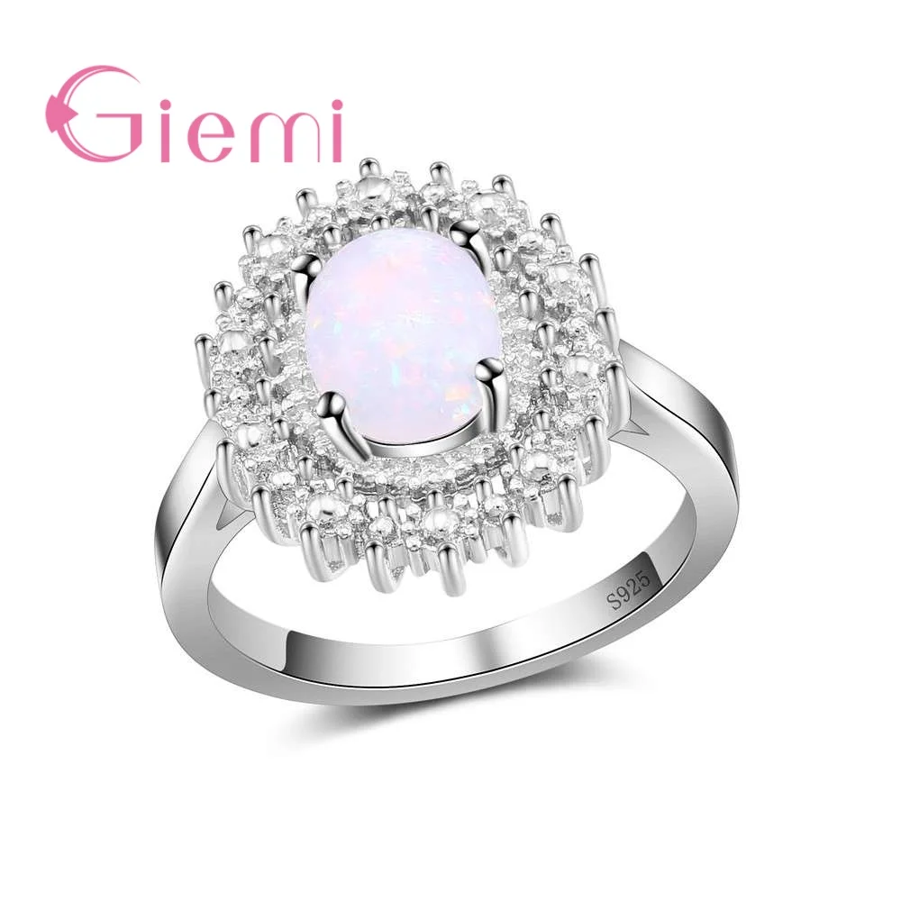 New Fashion Women Female 925 Sterling Silver Geometric Ring With Fine Oval Opal For Party Wedding Jewelry Accessories
New Fashion Women Female 925 Sterling Silver Geometric Ring With Fine Oval Opal For Party Wedding Jewelry Accessories