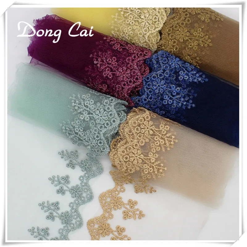 7yards/lot colorful Lace Ribbon Tape Width 10CM Trim Fabric DIY Embroidered Net Cord For Sewing Decoration african lace fabric
7yards/lot colorful Lace Ribbon Tape Width 10CM Trim Fabric DIY Embroidered Net Cord For Sewing Decoration african lace fabric