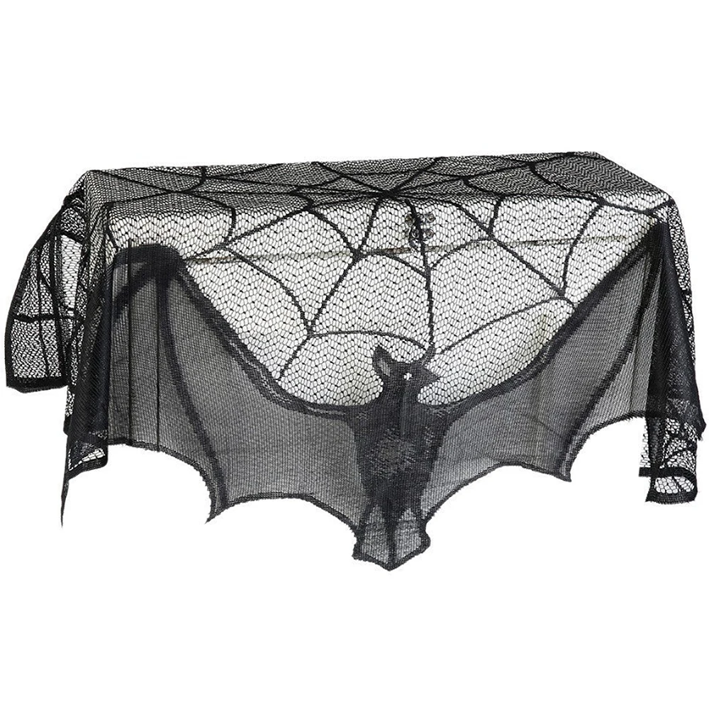 Black Lace Spider Web Halloween Table Cloth Spider Bat Pattern Table Cover Lace Tablecloth Halloween Decorations Props
Black Lace Spider Web Halloween Table Cloth Spider Bat Pattern Table Cover Lace Tablecloth Halloween Decorations Props