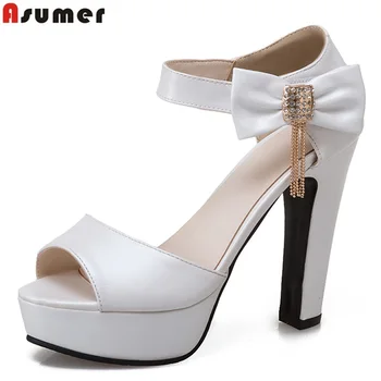Asumer size 34-43 new high quality thick high heels women sandals summer solid open toe with platform ladies wedding shoes
Asumer size 34-43 new high quality thick high heels women sandals summer solid open toe with platform ladies wedding shoes