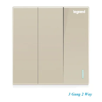 High Quality Elegant Milan Gold Minimalism stylish Large Panel Wall Switch With Fluorescence 3 Gang Double Control Light Switch
High Quality Elegant Milan Gold Minimalism stylish Large Panel Wall Switch With Fluorescence 3 Gang Double Control Light Switch