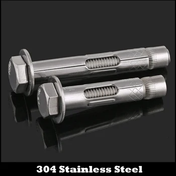 M6 M6*40 M6x40 M6*50 M6x50 M6*60 M6x60 304 Stainless Steel External Hexagon Built-in Sleeve Expansion Screw Concrete Anchor Bolt
M6 M6*40 M6x40 M6*50 M6x50 M6*60 M6x60 304 Stainless Steel External Hexagon Built-in Sleeve Expansion Screw Concrete Anchor Bolt