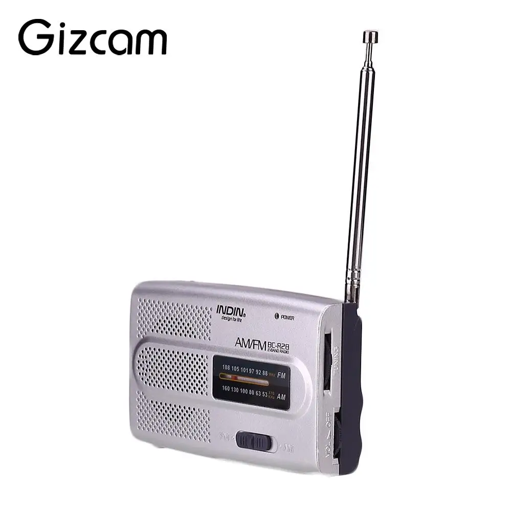 Mini Pocket Stereo Channel BC-R28 Radio AM FM Telescopic Antenna Speaker |