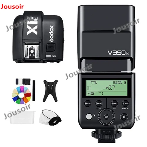 Вспышка для камеры Godox V350N TTL 1/8000s HSS 2 4G GN36 вспышка с полной мощностью 500 время