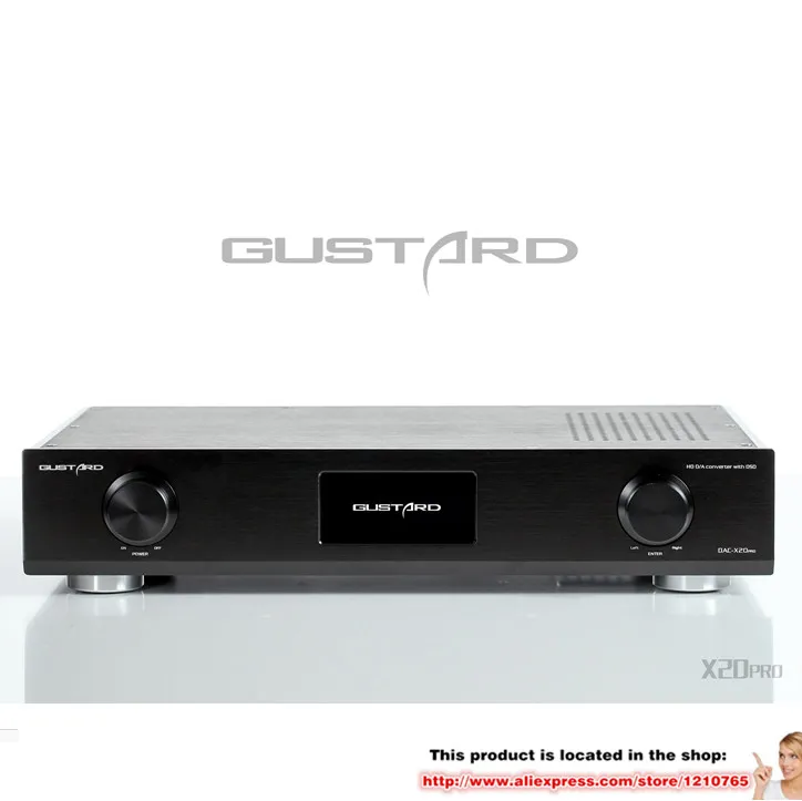 

GUSTARD DAC-X20pro HiFi Dual ES9028 PRO + XMOS U8 USB DAC Decoder Support DSD DOP 32BIT-384KHz upgrade version of DAC-X20